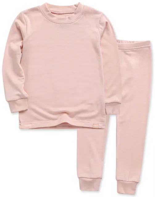 Modal Long Sleeve Pajama (Milk Pink/Purple Pink/Dark Pink)