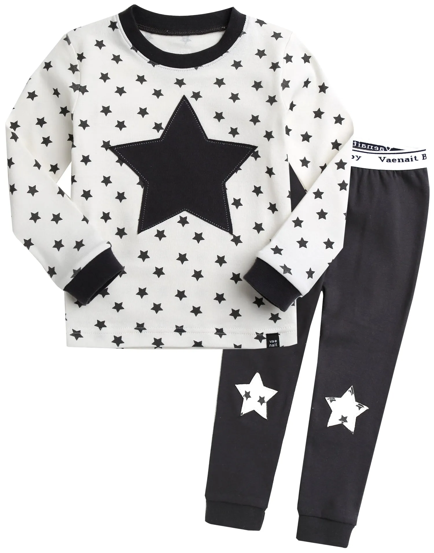 Momo Star Cream Long Sleeve Pajama