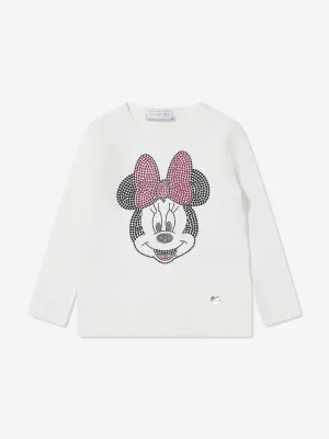 Monnalisa Girls Long Sleeve Minnie Mouse T-Shirt