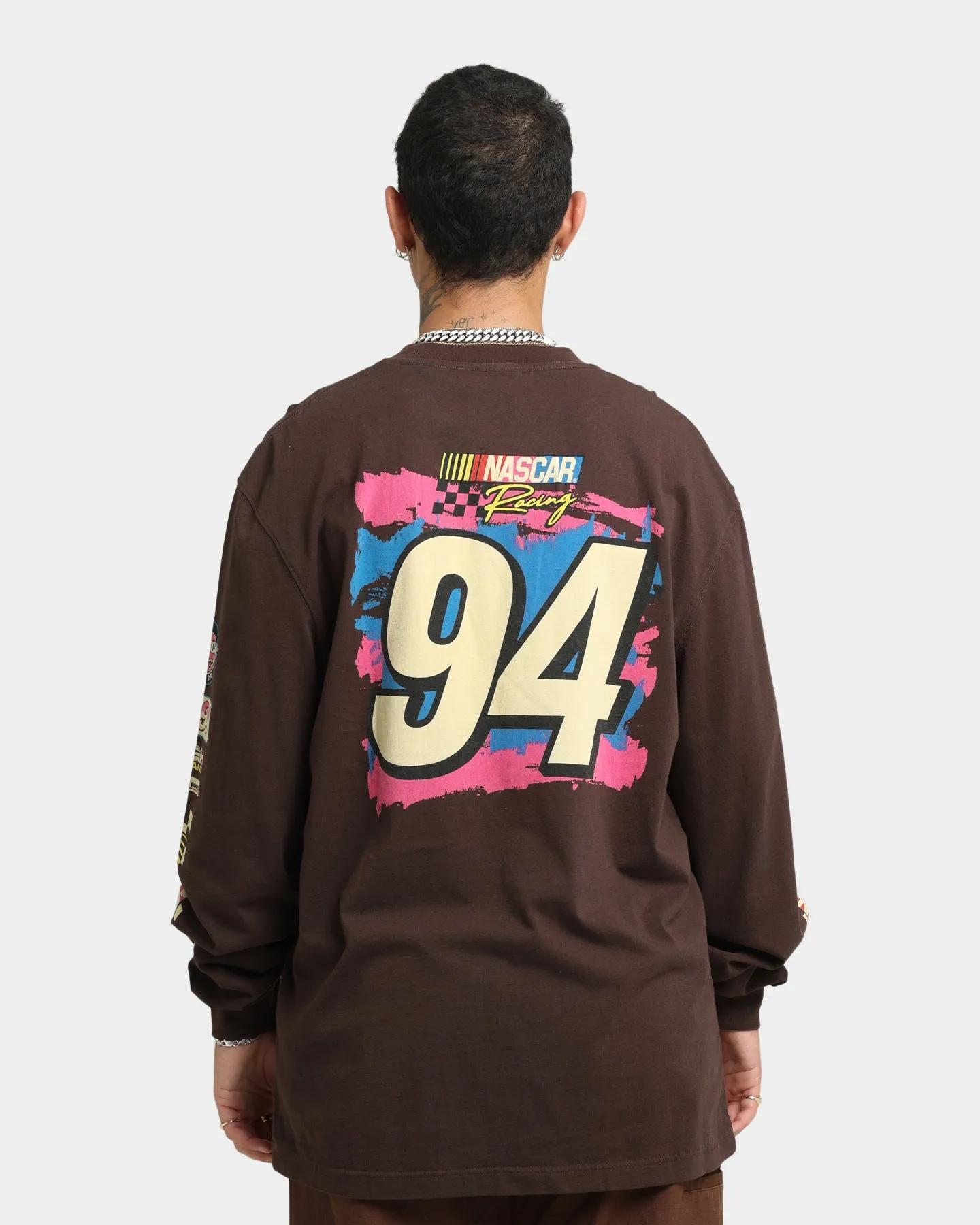 NASCAR NASCAR Team '94 Long Sleeve T-Shirt Chocolate Brown