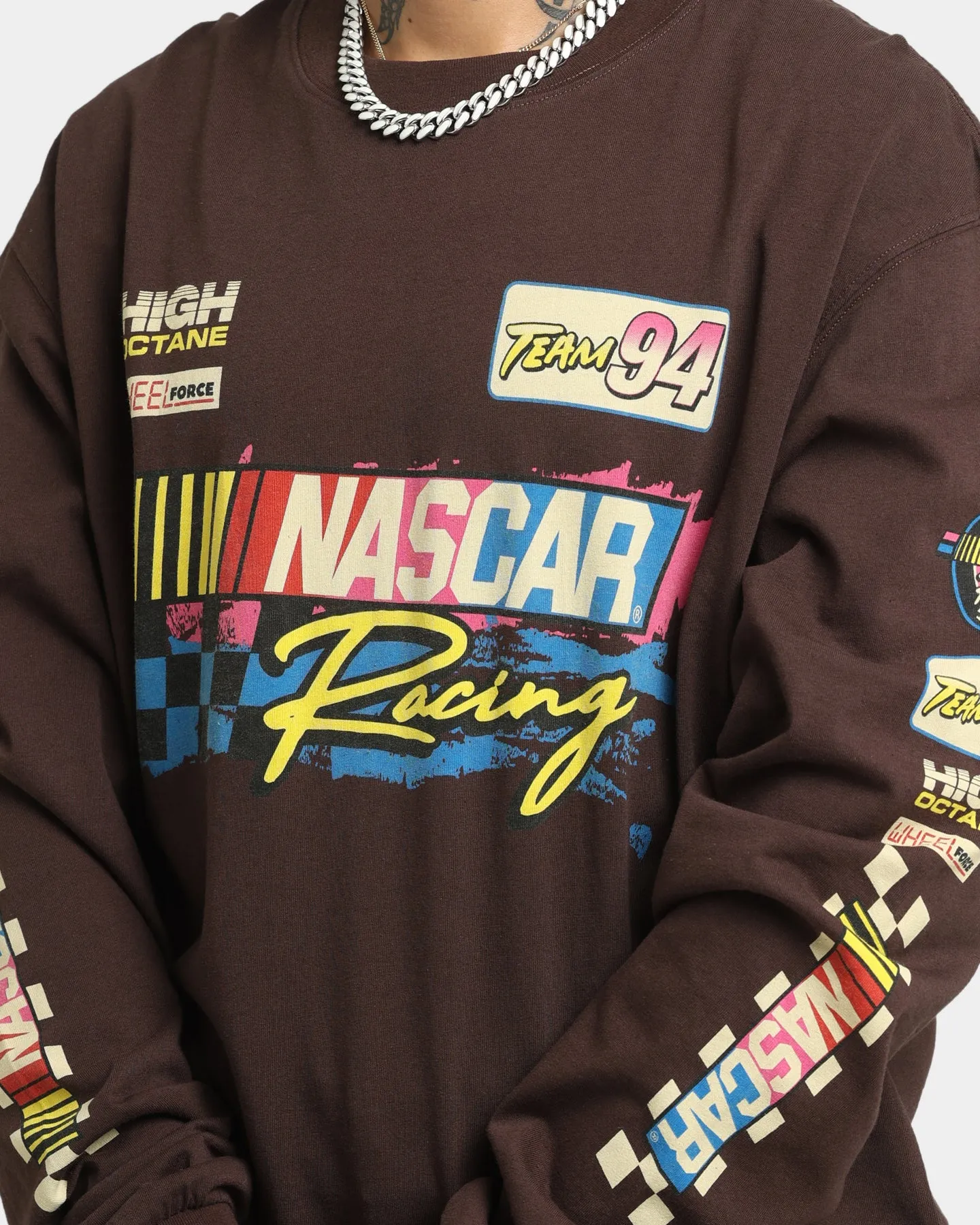 NASCAR NASCAR Team '94 Long Sleeve T-Shirt Chocolate Brown