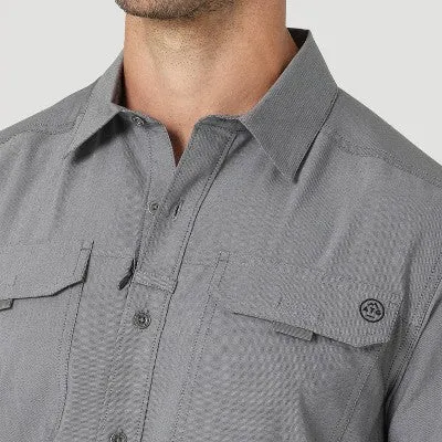 New - Wrangler Men's Regular Fit ATG Long Sleeve Button-Down Shirt