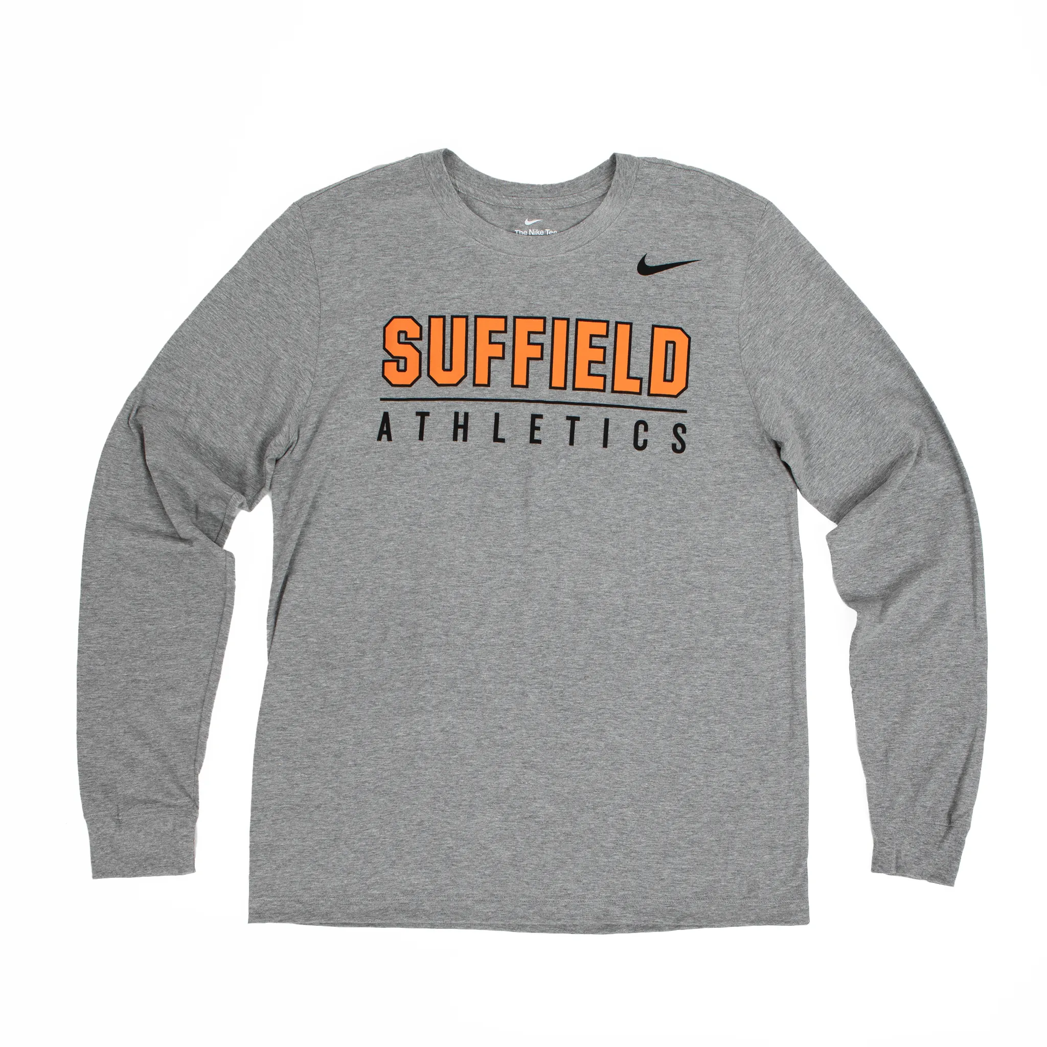 Nike Grey Suffield Long Sleeve "Athletic" Tee