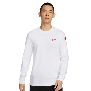 Nike Sportswear Heart And Sole Men's Long-Sleeve T-Shirt White