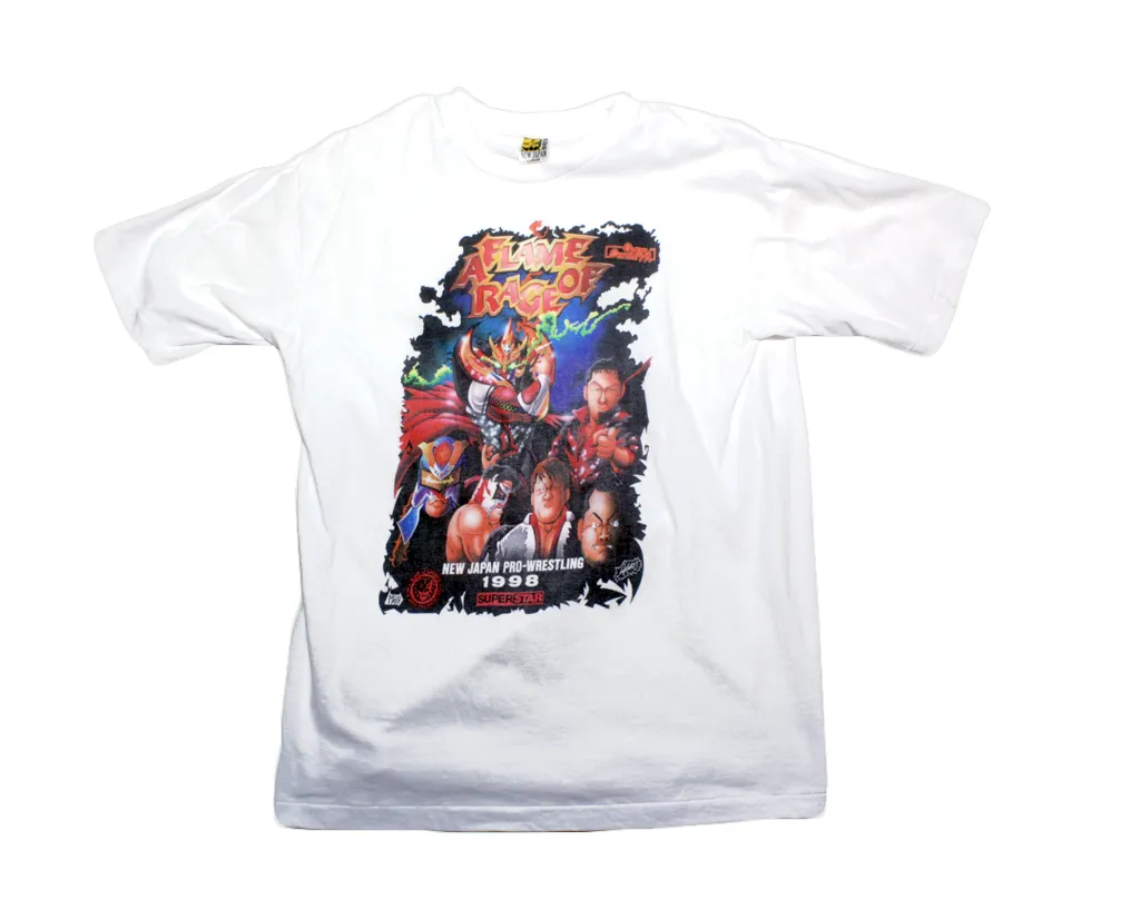 NJPW FLAME OF RAGE SAKAI T-SHIRT LG