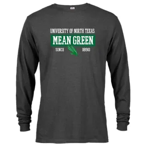 North Texas Mean Green Since 1890 Bar Mascot Long Sleeve T-Shirt