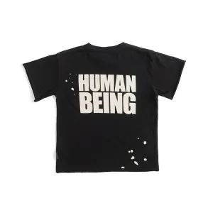 NUNUNU Only Human T-shirt Black