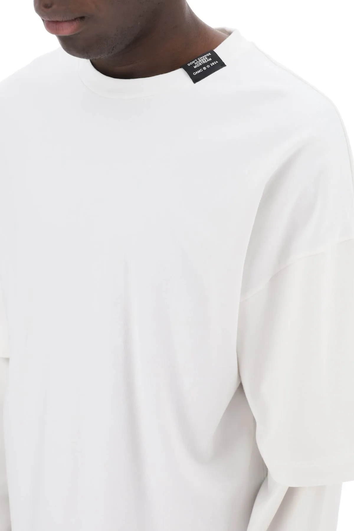 Oamc long-sleeved layered t-shirt