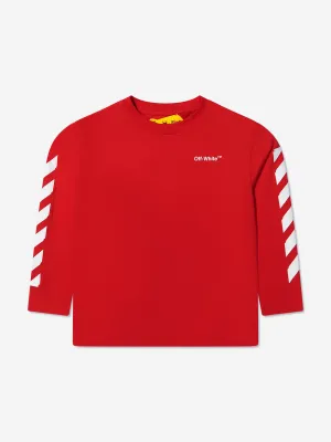 Off-White Boys Rubber Arrow Long Sleeve T-Shirt