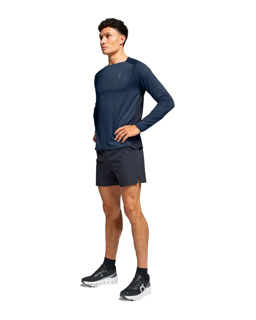 On Running Performance Long-T (Mens) - Denim/Navy