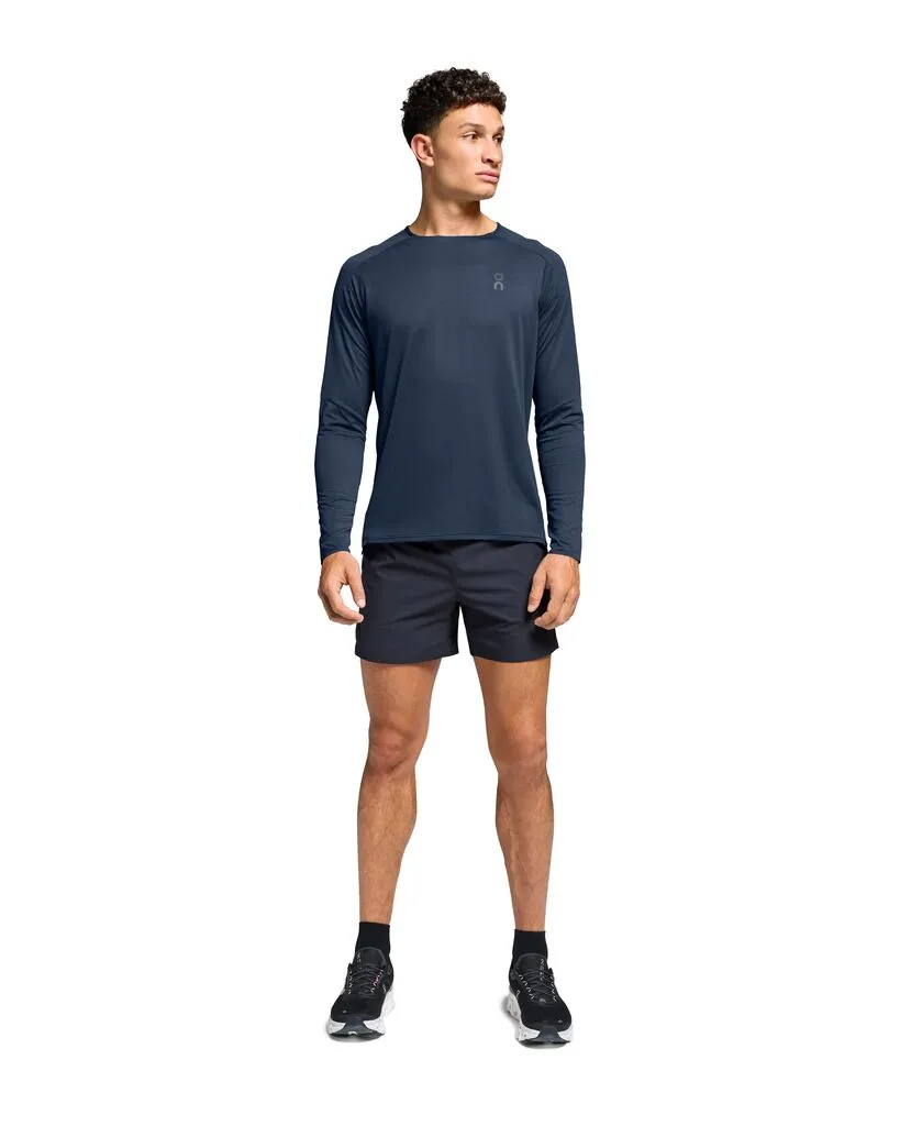 On Running Performance Long-T (Mens) - Denim/Navy