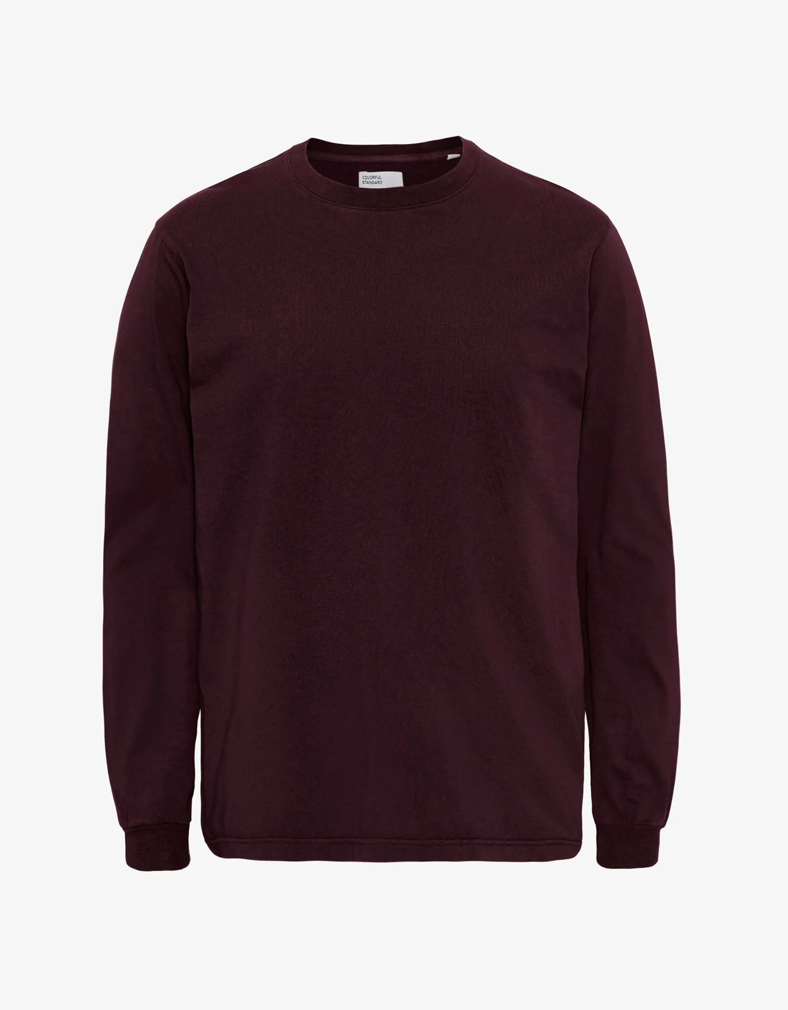 Oversized Organic LS T-shirt - Oxblood Red