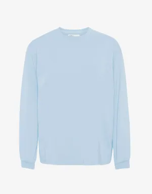 Oversized Organic LS T-shirt - Polar Blue