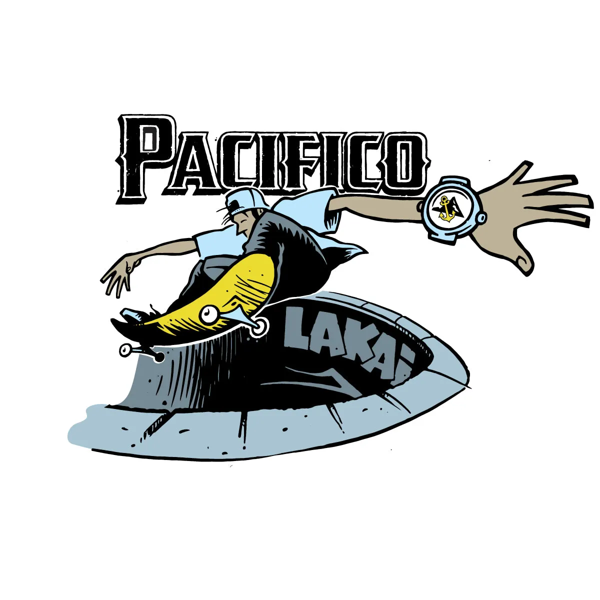 Pacifico Deep End Long Sleeve T-Shirt