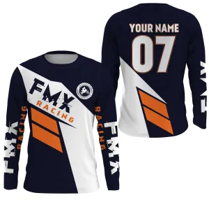 Personalized FMX Jersey UPF30  Freestyle Motocross Shirt Adults & Kid Dirt Bike Riders Motorcycle Racing