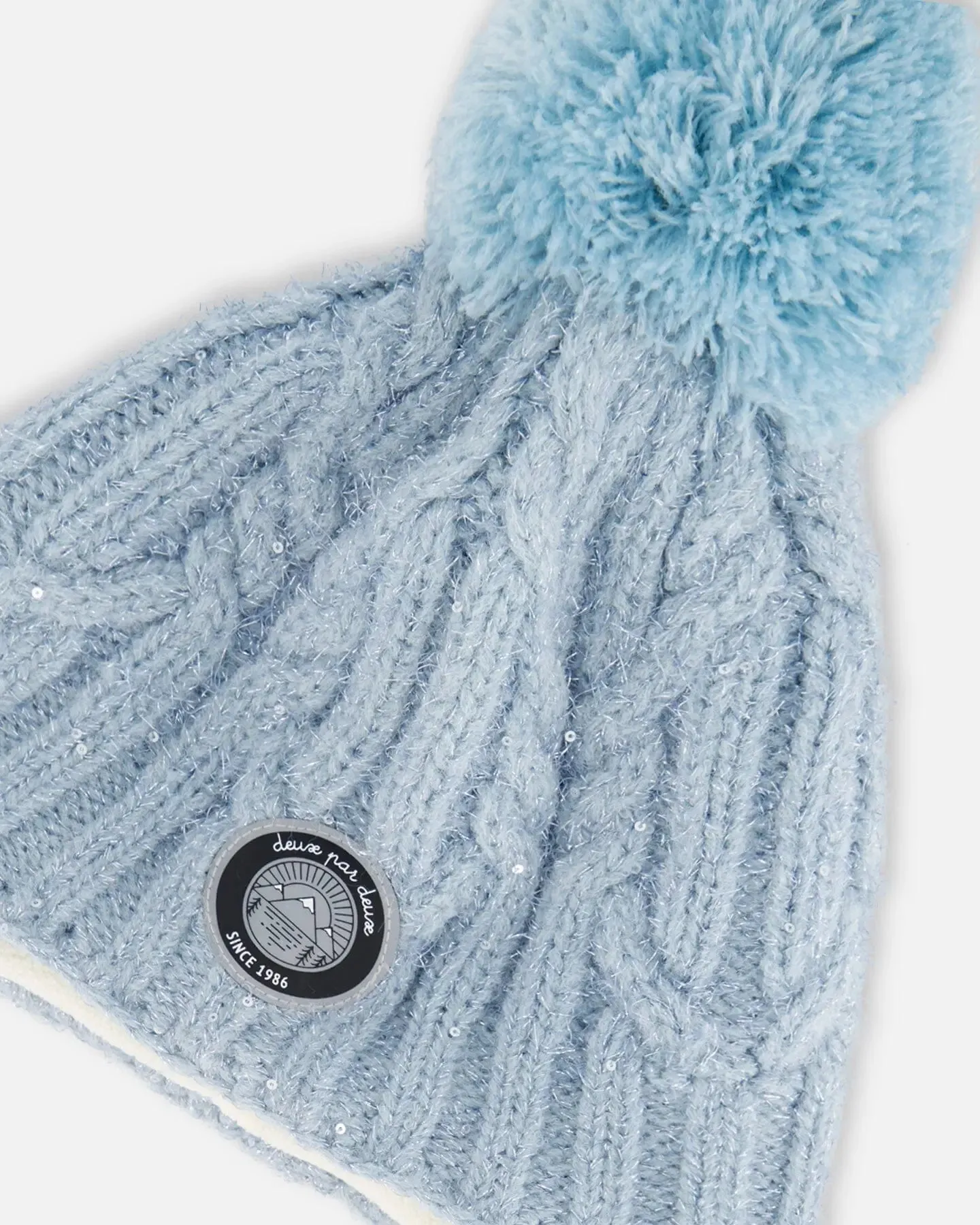 Peruvian Knit Hat Air Blue