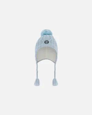 Peruvian Knit Hat Air Blue