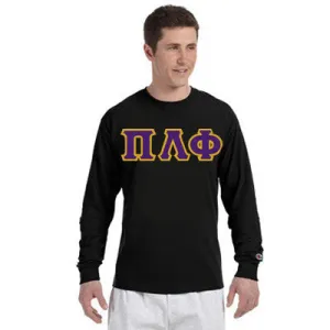 Pi Lambda Phi Champion Long-Sleeve Tee - Champion CC8C - TWILL