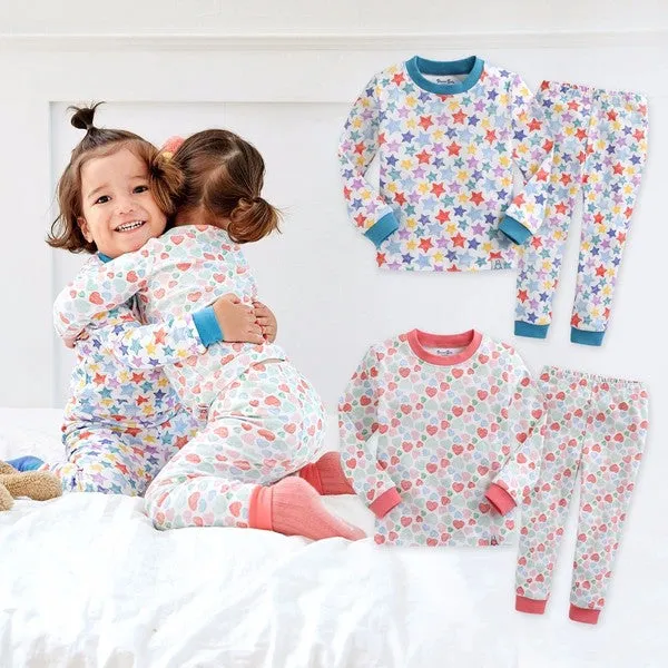 Pongdang Heart Long Sleeve Pajamas