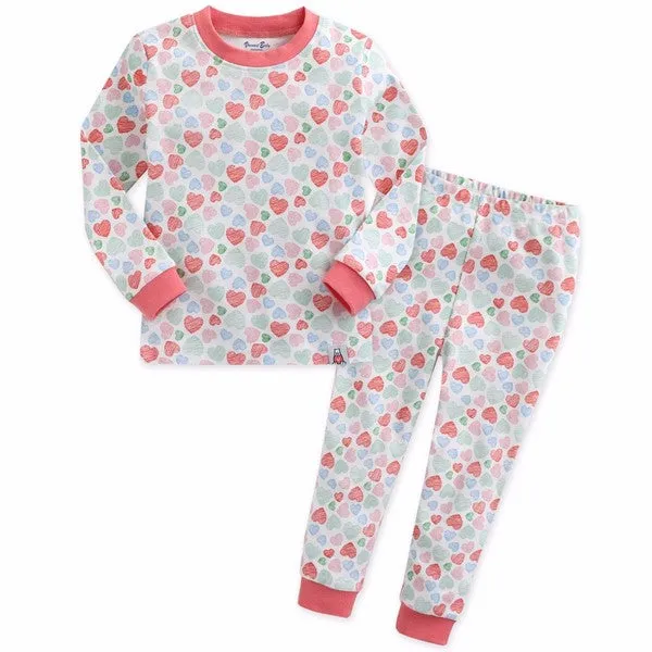 Pongdang Heart Long Sleeve Pajamas