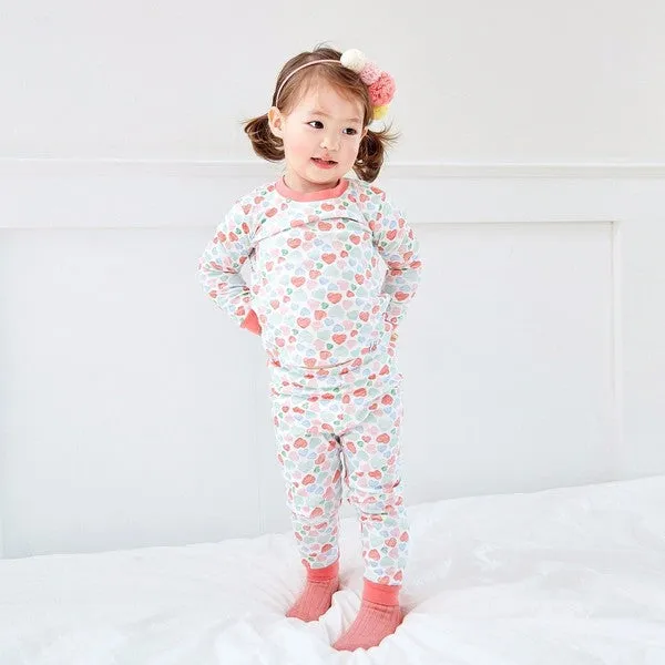 Pongdang Heart Long Sleeve Pajamas