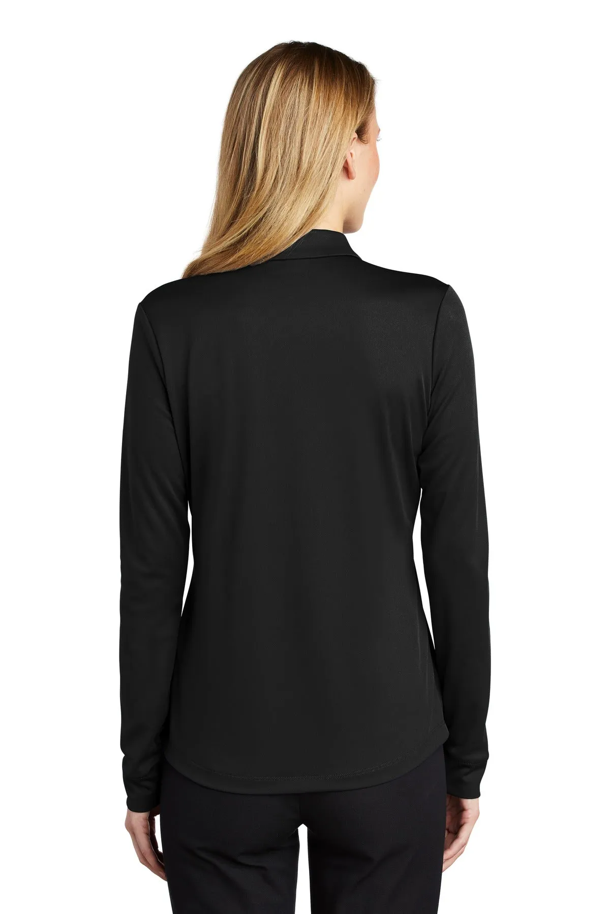 Port Authority Ladies Silk Touch ™ Performance Long Sleeve Polo. L540LS