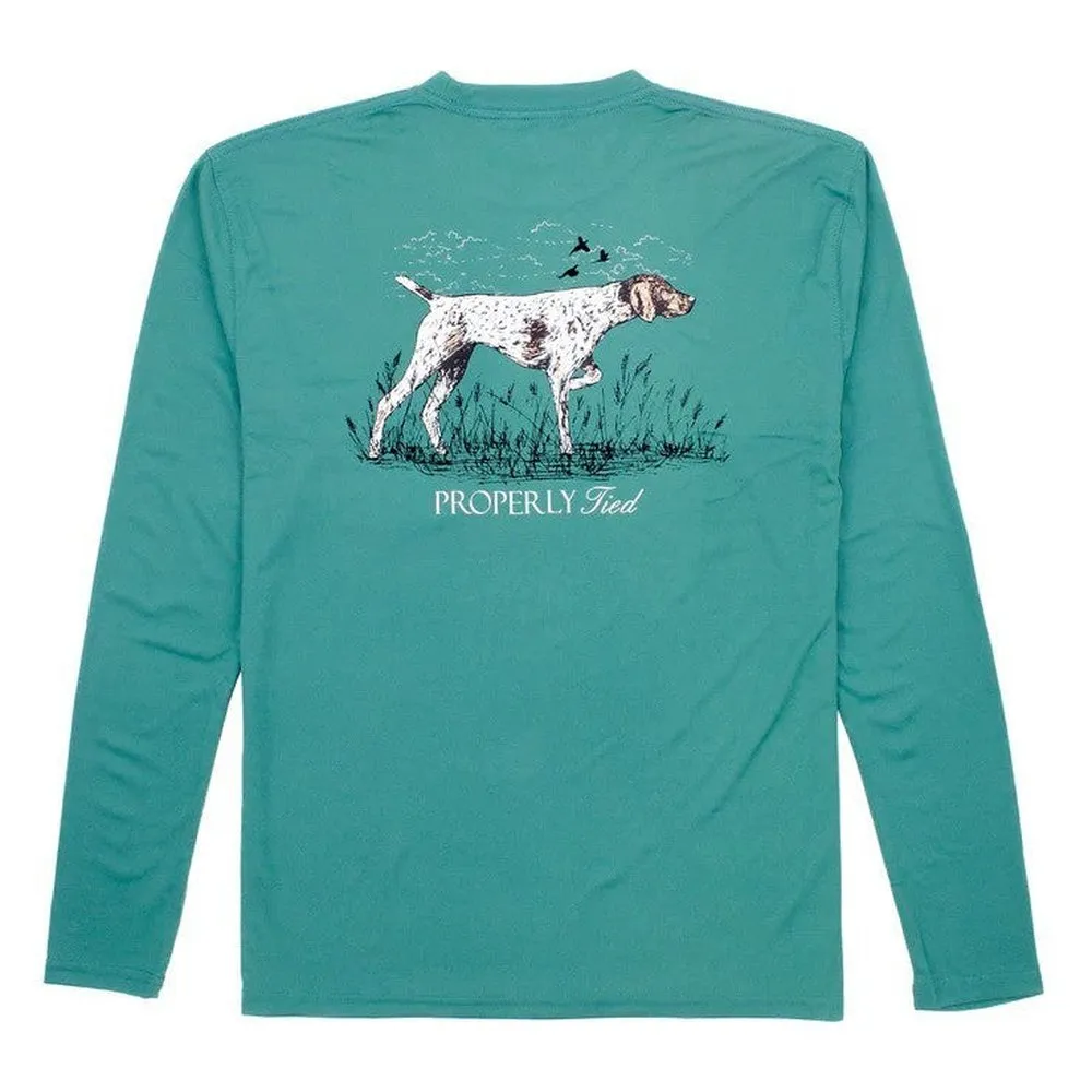 Properly Tied Pointer Performance Long Sleeve T-Shirt