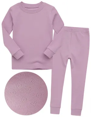 Punching Heart Lavender Long Sleeve Pajama