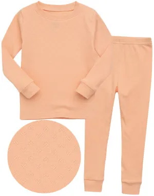 Punching Heart Orange Long Sleeve Pajama