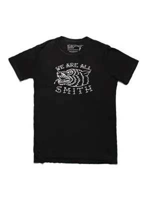 "WAAS Wolf" short sleeve black t-shirt