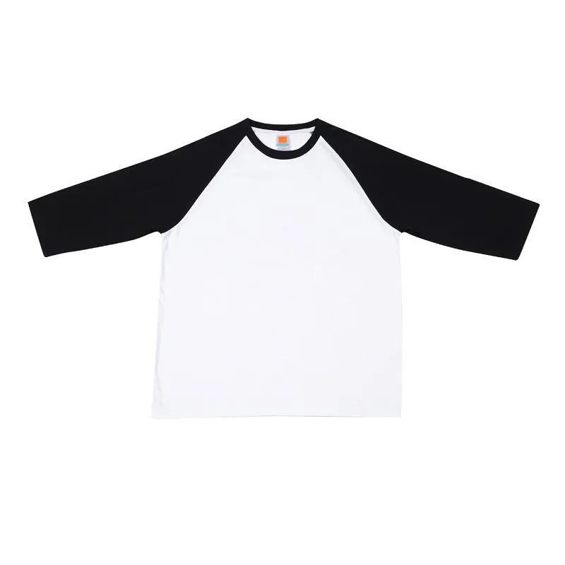 Raglan Mid Long Sleeve Round Neck T-shirt