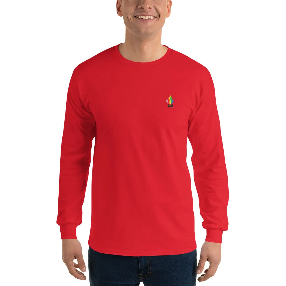 Rainbow Flame Long Sleeve Shirt