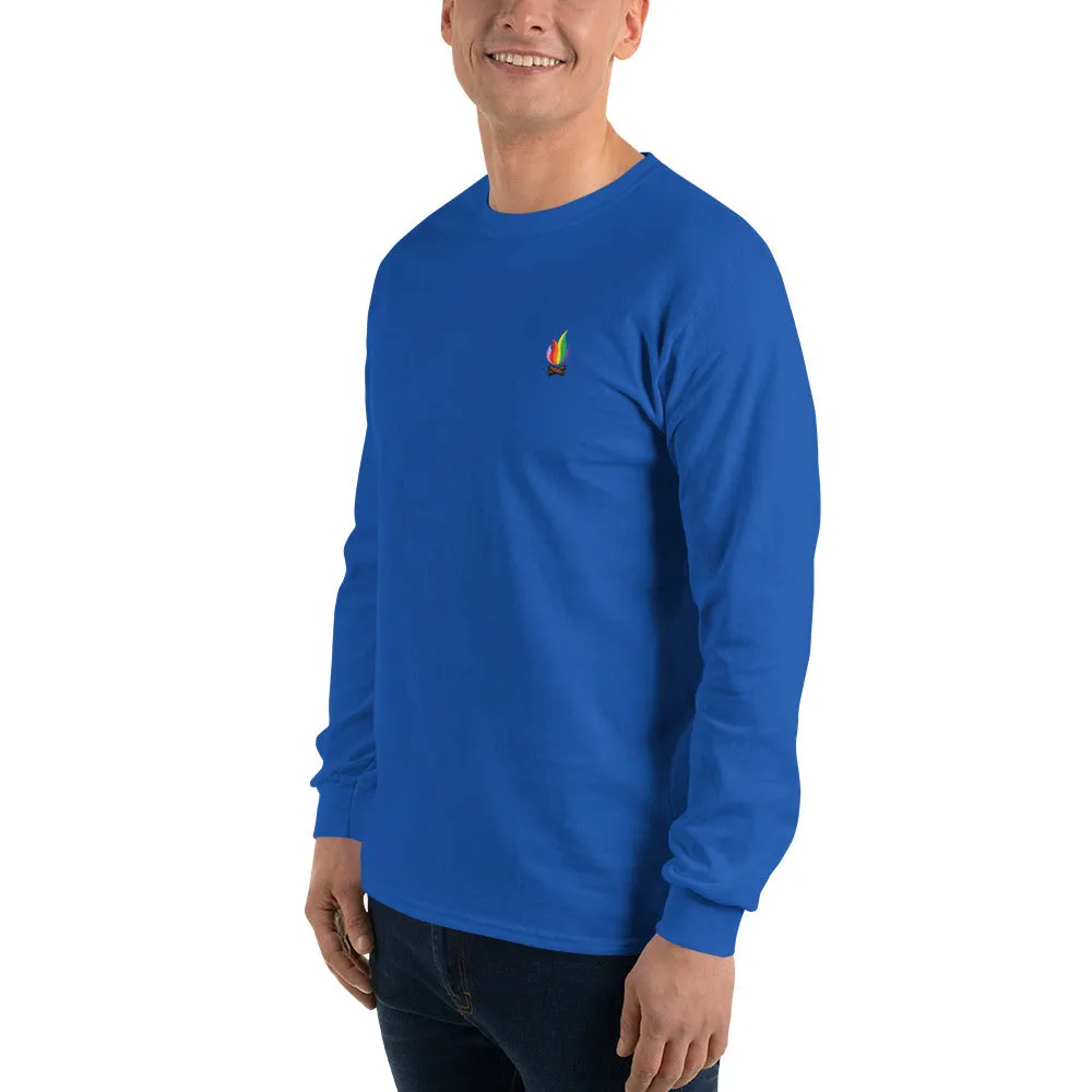 Rainbow Flame Long Sleeve Shirt