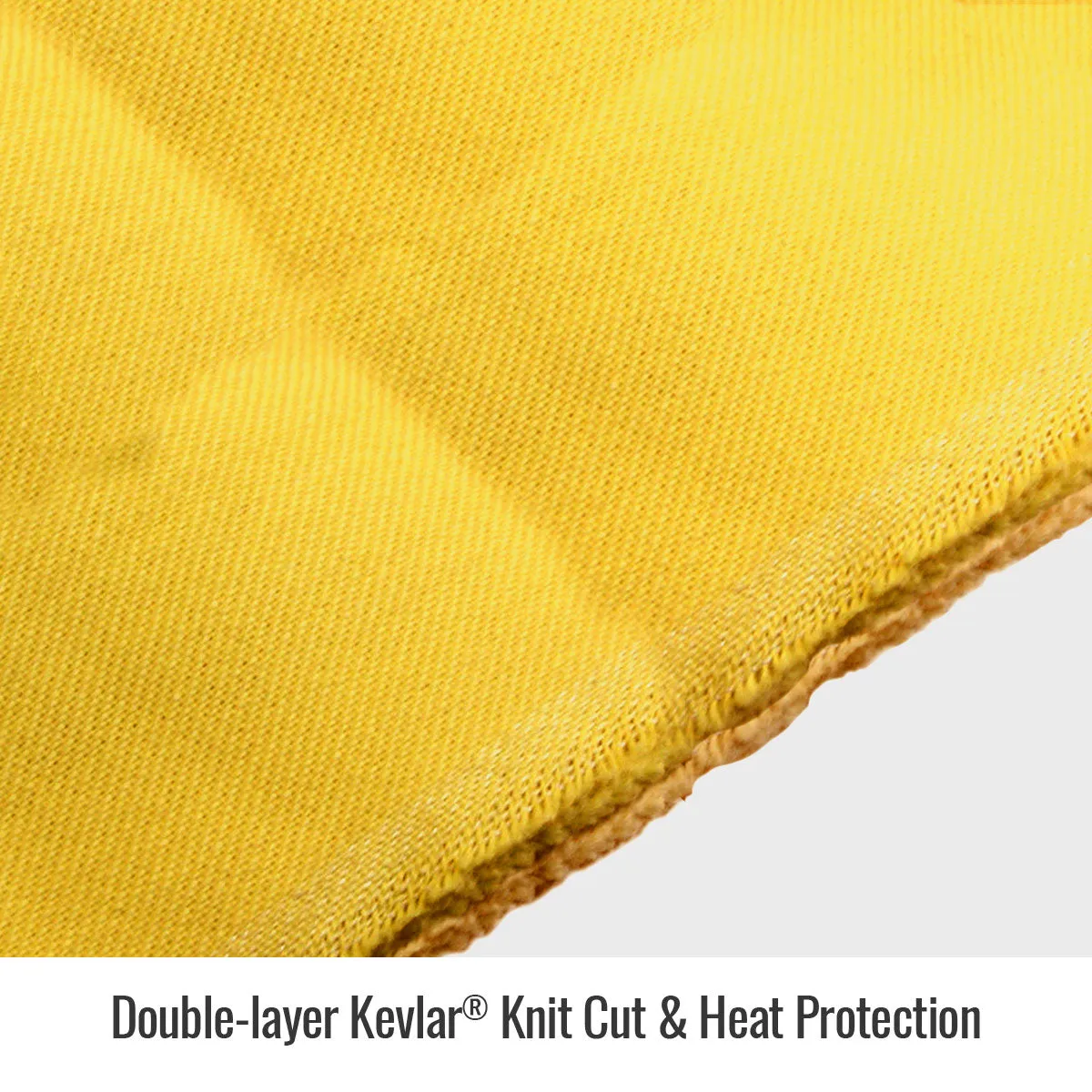 Revco KS-18T-YL 18" Yellow DuPont™ Kevlar® Knit A3 Cut-Resistant Sleeves w/ Thumb Slot (1 Pair)