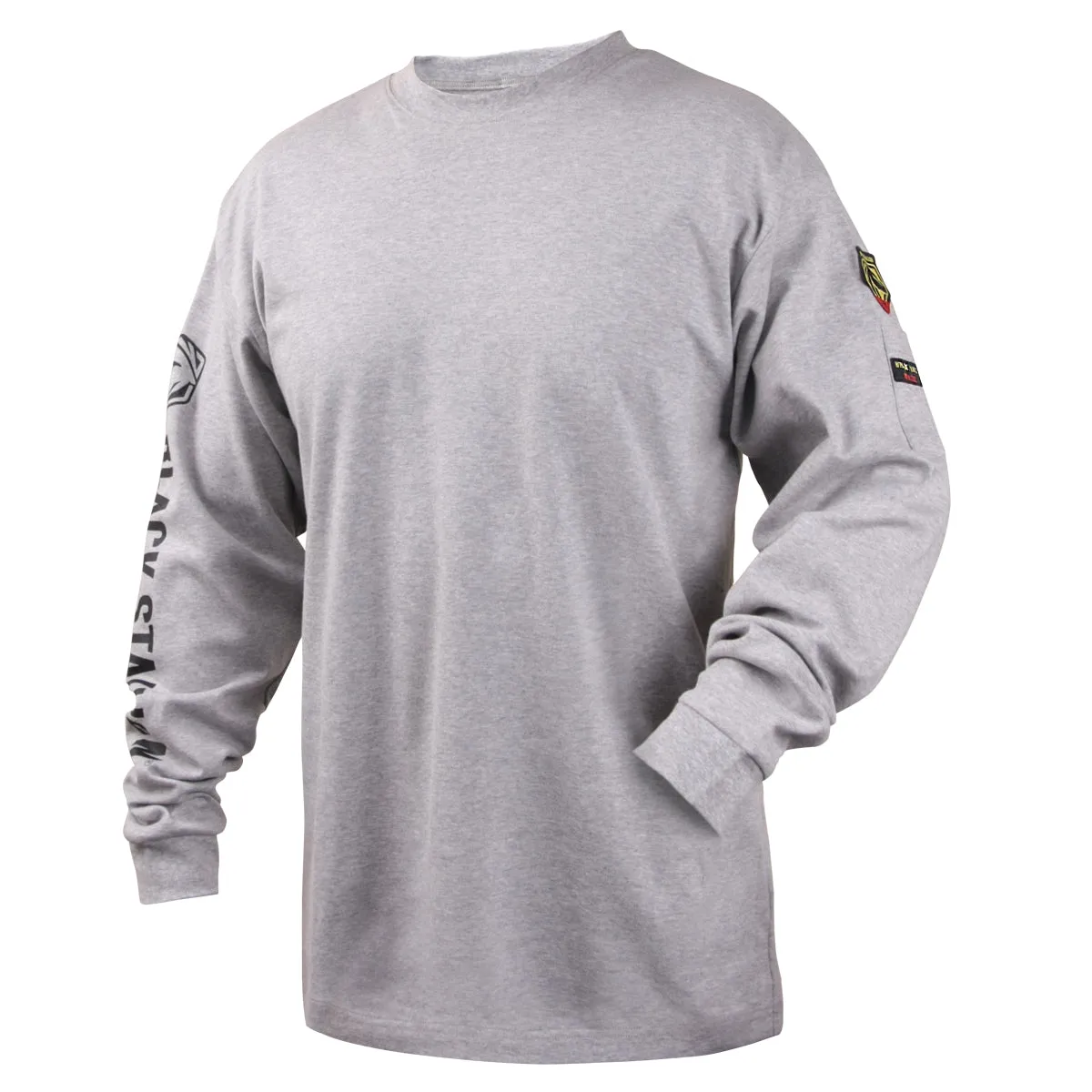 Revco TF2510-GY NFPA 2112 & NFPA70E 7 oz. Gray FR Cotton Long Sleeve T-Shirt (1 Shirt)