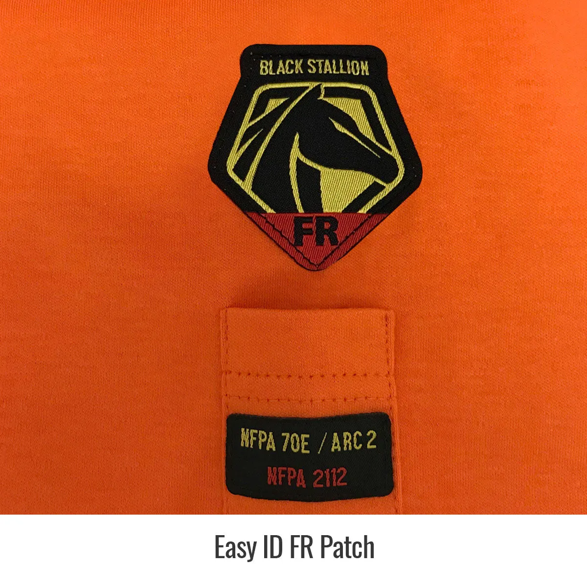 Revco TF2511-OR 7 oz. Orange FR Cotton Long Sleeve NFPA 2112 & NFPA 70E w/ Reflective Tape Shirt