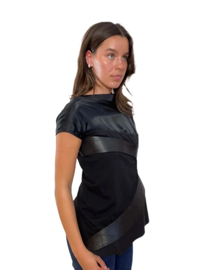 Rick Owens Black Tunic Top. Size: 34