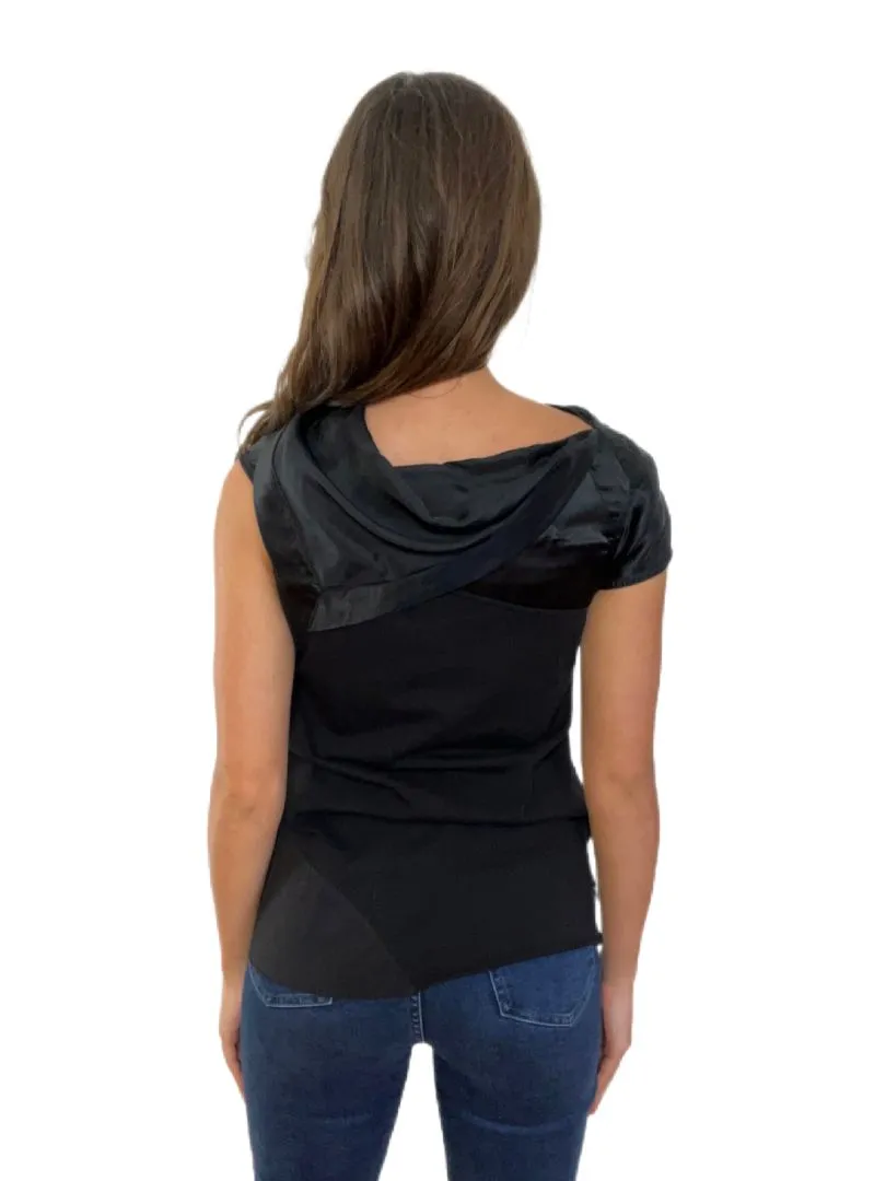 Rick Owens Black Tunic Top. Size: 34