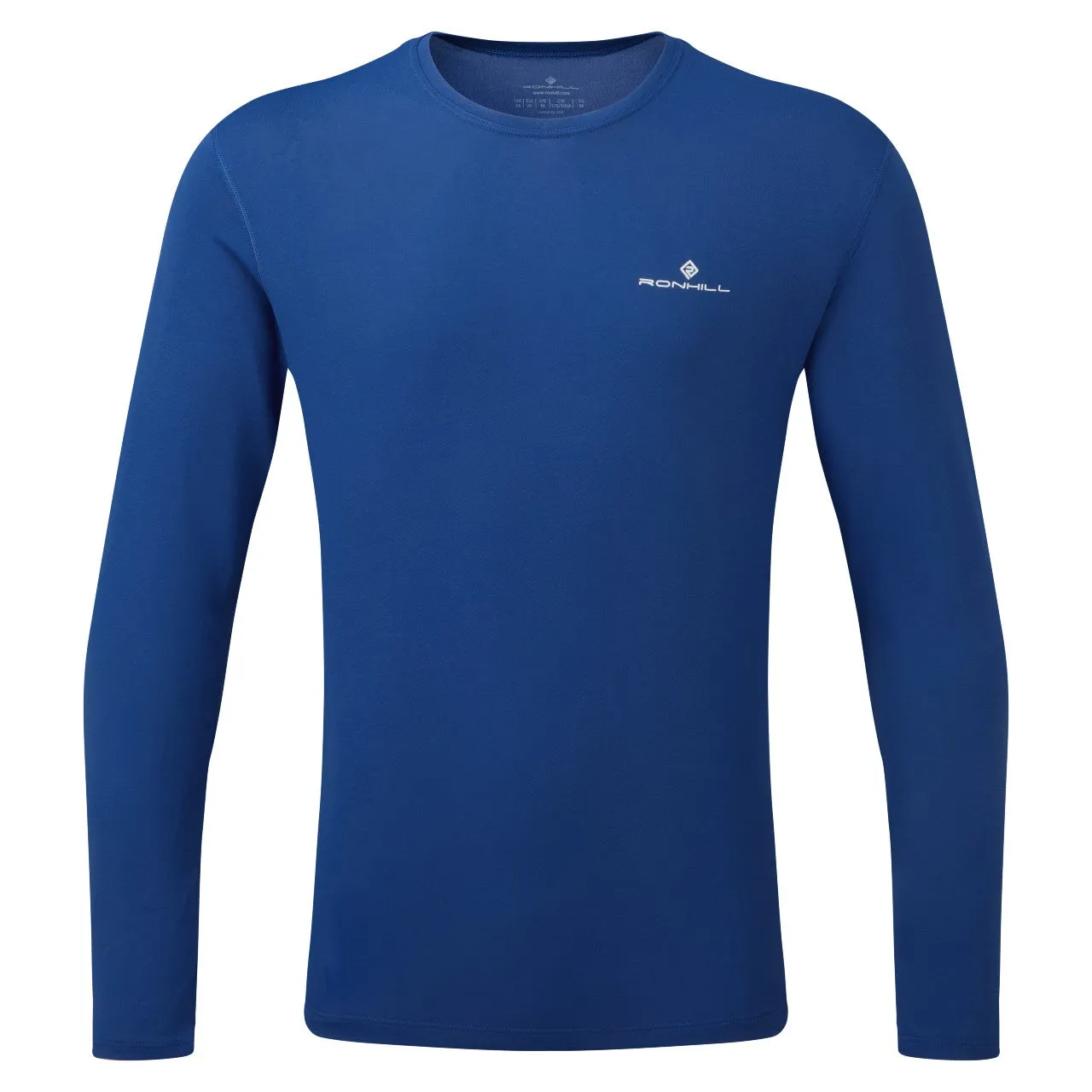 Ronhill Core L/S Tee (Mens) - DrkCobalt/BrightWhite