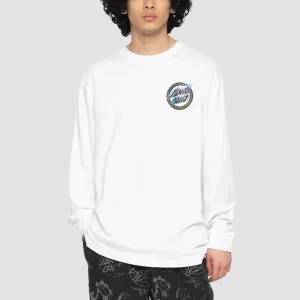 Santa Cruz Holo Flamed Dot Longsleeve T-Shirt White