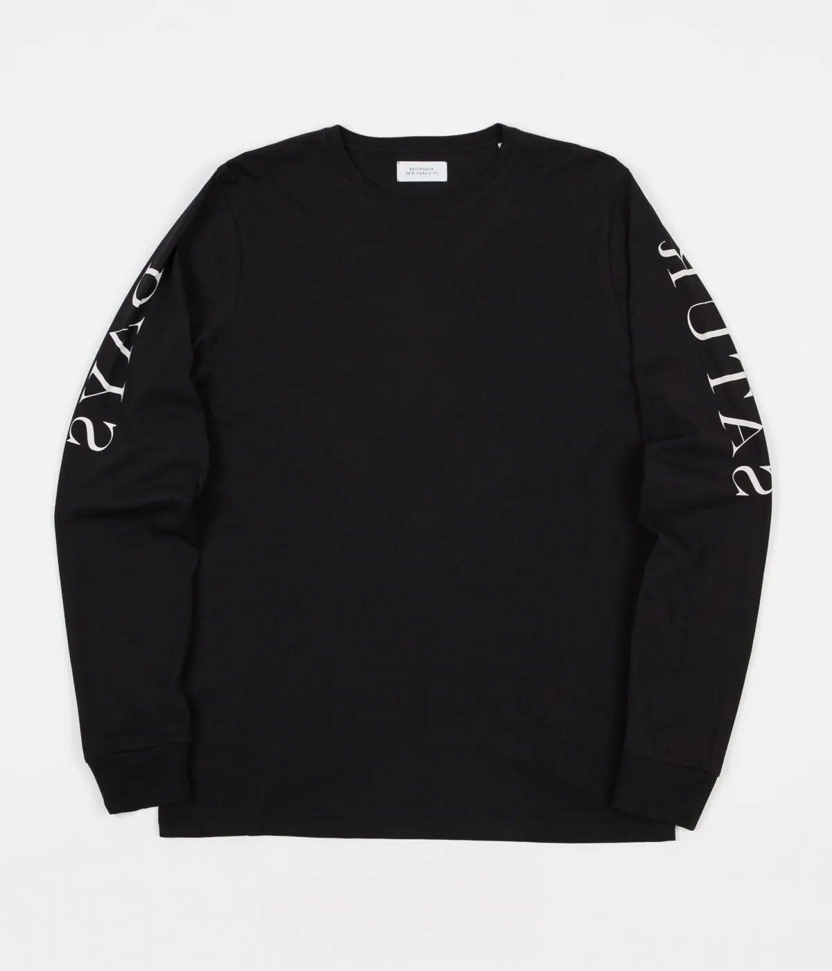 Saturdays NYC Saturdays Reverse Long Sleeve T-Shirt - Black