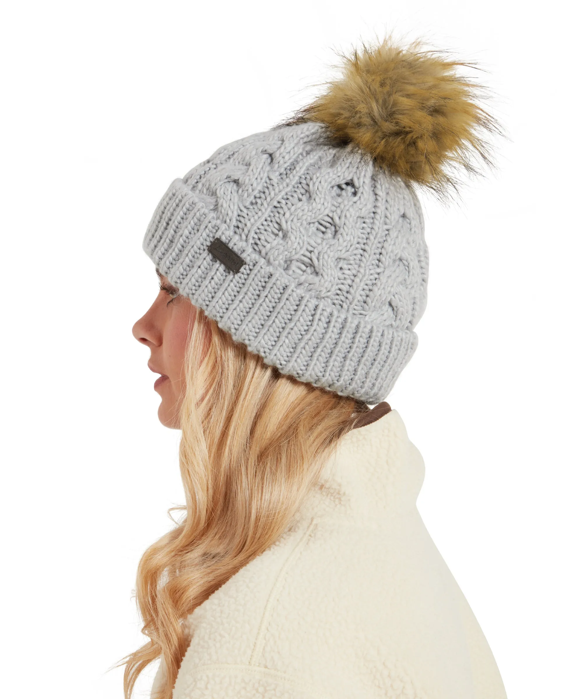 Schoffel Bakewell Ladies Bobble Hat - Silver Grey