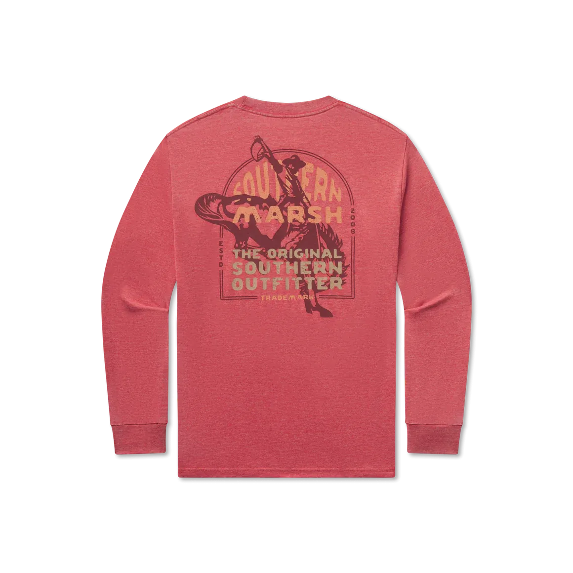 Seawash™ Tee - Rodeo Rider LS Tee - Rust