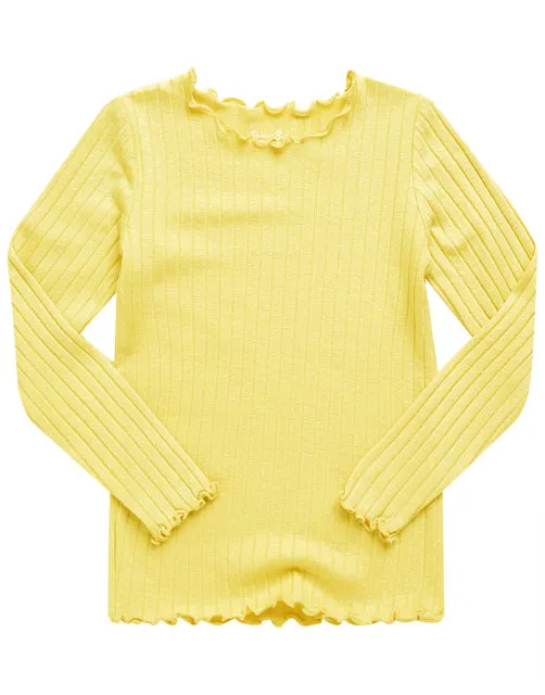 Shirring Lemon Long Sleeve Pajama