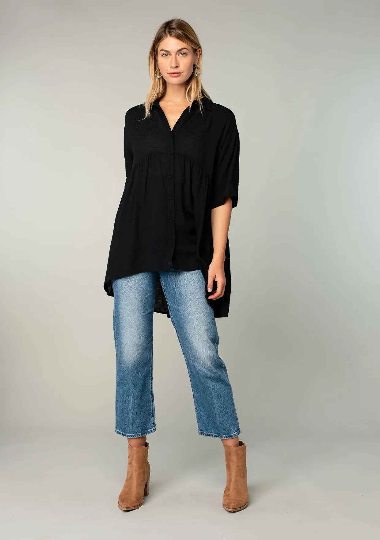 Smooth Sailing Button Up Tunic