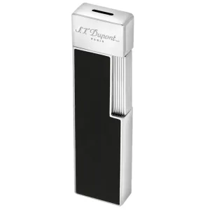 S.T. Dupont Twiggy Chrome Black Lacquered Lighter