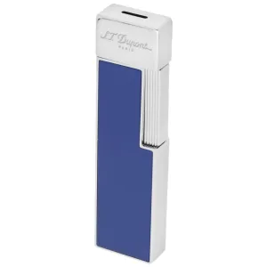 S.T. Dupont Twiggy Chrome Blue Lacquered Lighter