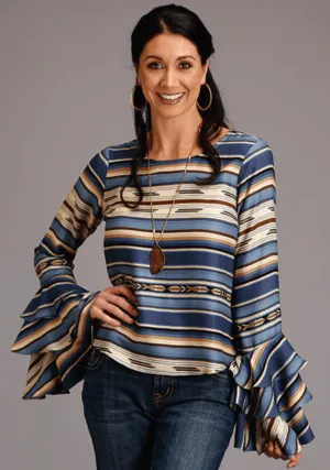 Stetson Women's Indigo Serape Printed Shirt 590-6041