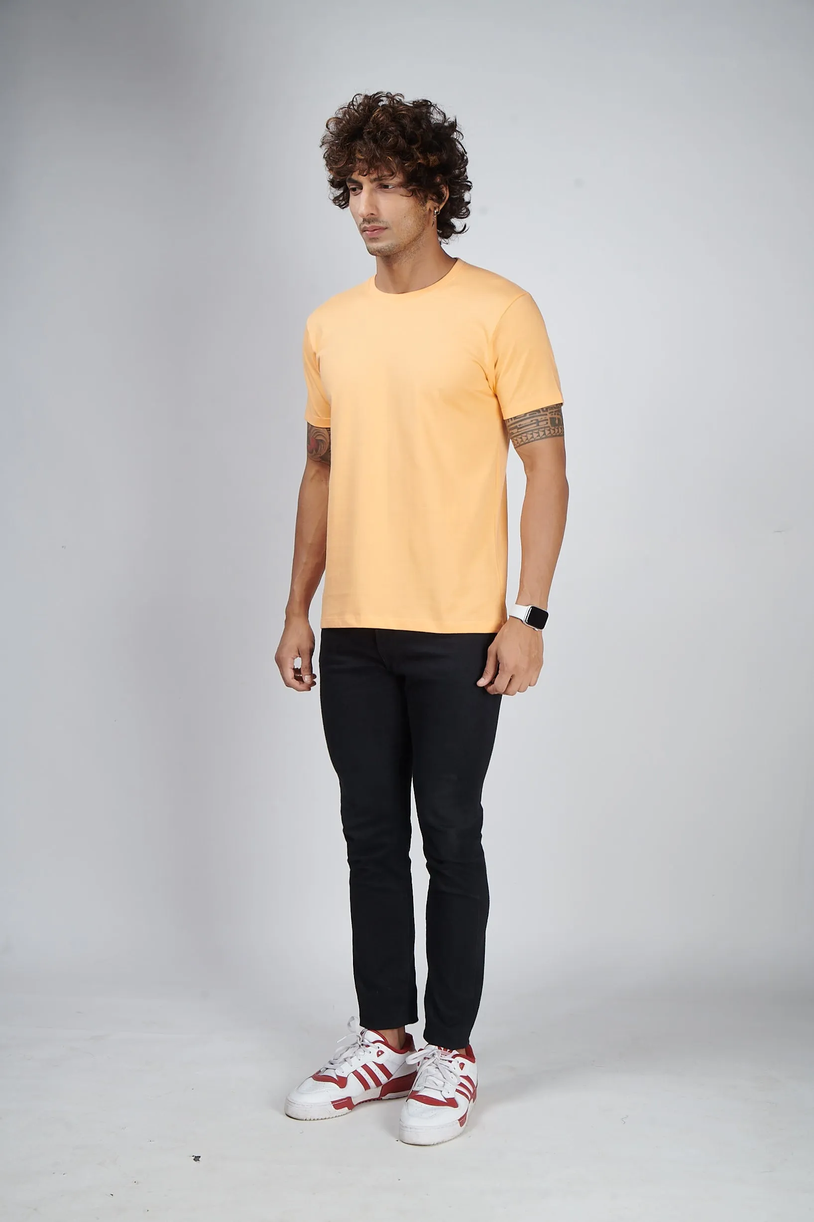 Sunlight Orange Half Sleeve T-Shirt