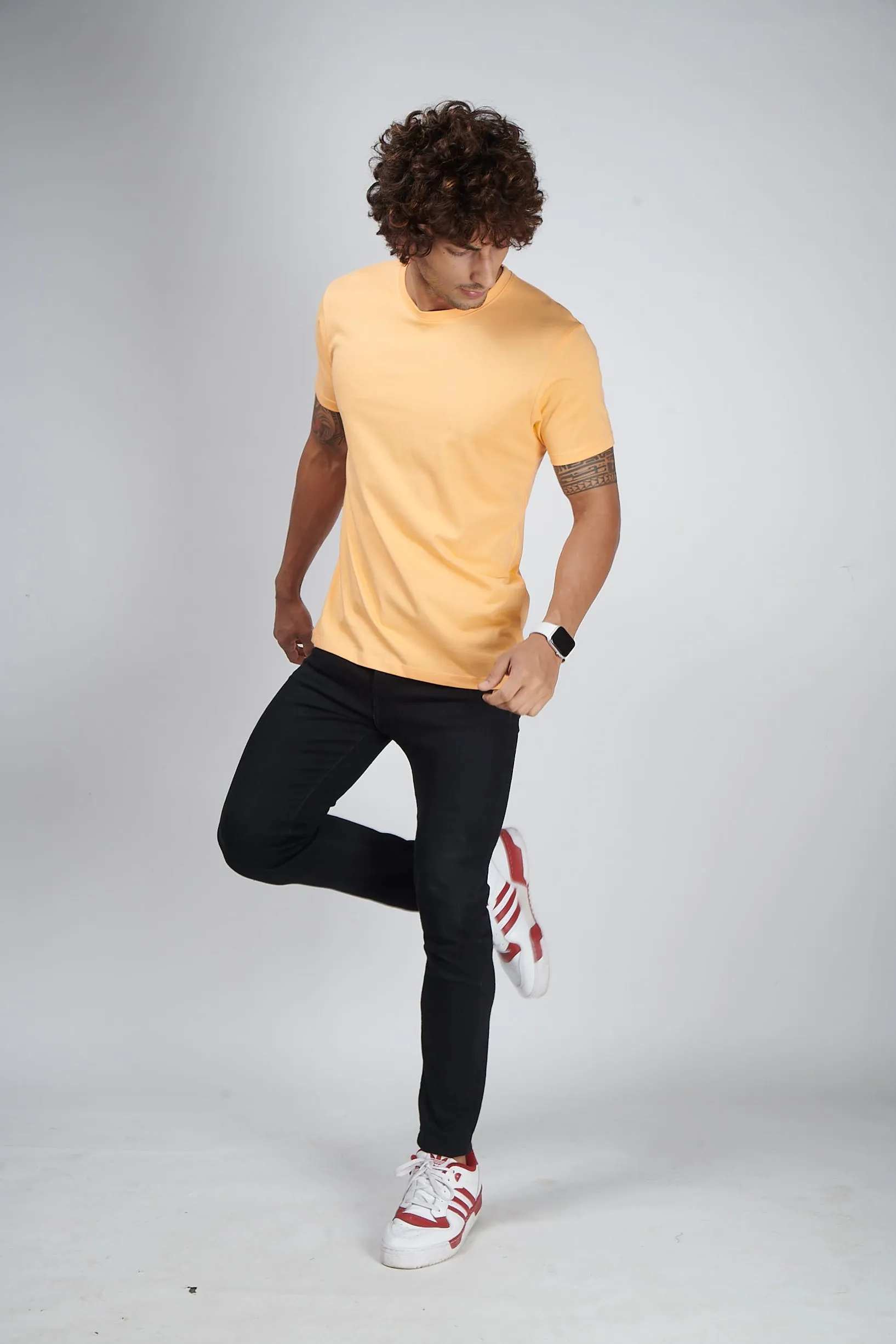 Sunlight Orange Half Sleeve T-Shirt